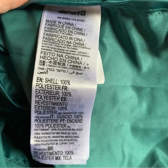 Element Alder Windbreaker Shell Jacket Mens NWT - Picture 9 of 11